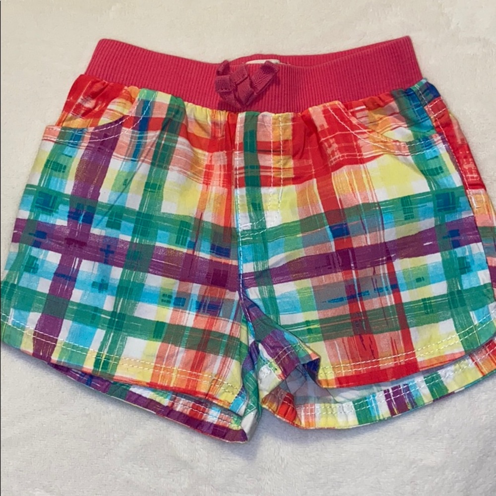 Colorful plaid shorts
